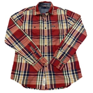 U.S. Polo Assn. | Dress Shirt | Sz M | Plaid Long Sleeve | Slim Fit